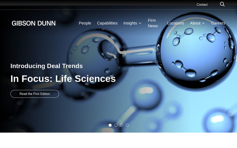 Home page of Gibson Dunn