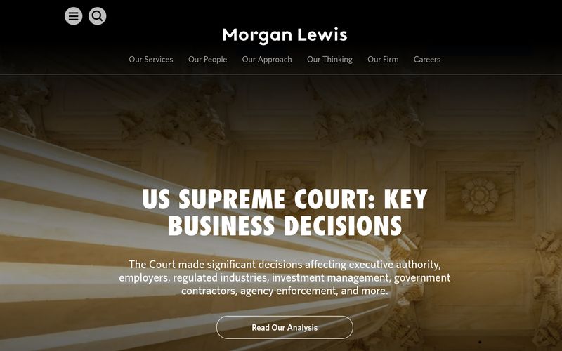 Home page of Morgan Lewis