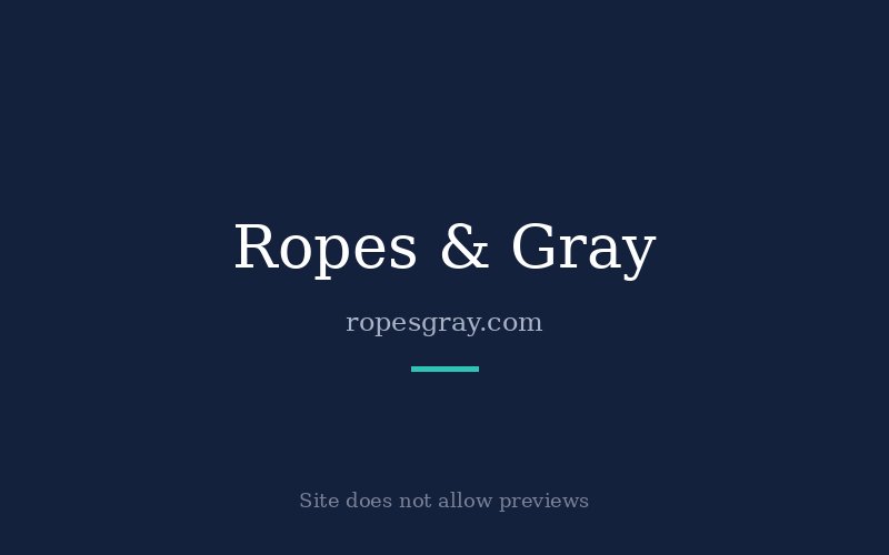Home page of Ropes & Gray